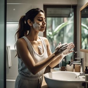 Skincare berbusa